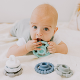 Rainbow Stacker and Teether Toy: Pastel