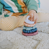 Rainbow Stacker and Teether Toy: Pastel